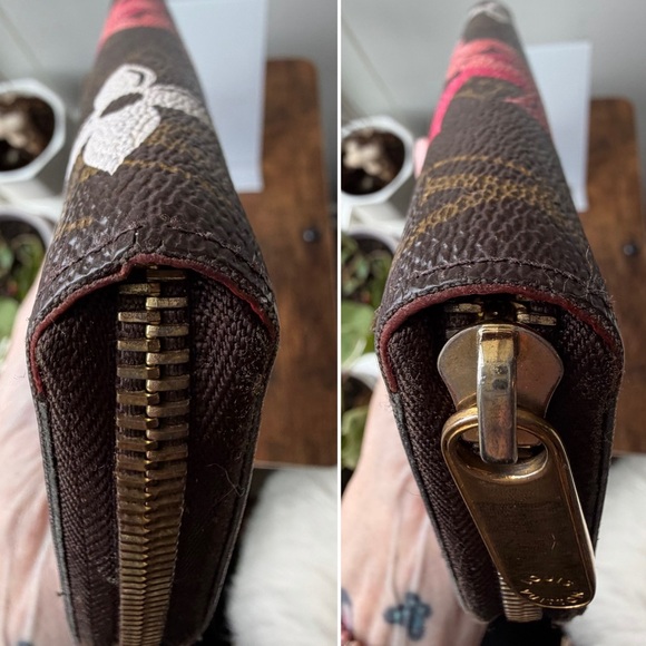 Louis Vuitton Chain Flower Monogram Zippy Wallet Pink - Limited Edition - Picture 5 of 14